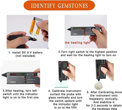 Diamond Tester High Accuracy Diamond Tester Pen Jewelry Diamond Tester Professional Diamond Selector Diamond Tester Kit