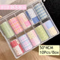 10Rolls Lacce Flower  Nail Foils Transfer Paper  Nail Art Stickers  Manicure Set Decal  Nails Decoration