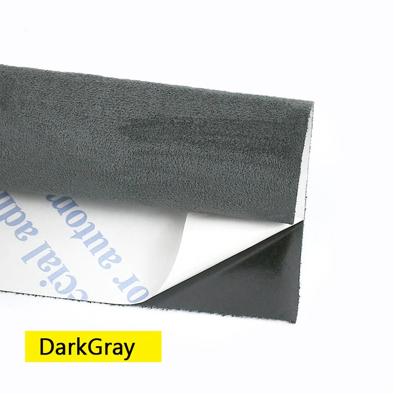20x30-100*143cm Synthetic Leather Self-adhesive Fabric Suede Adhesive Fabrics By Meter Car Interior Door Velvet Cloth DIY Trims