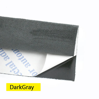 20x30-100*143cm Synthetic Leather Self-adhesive Fabric Suede Adhesive Fabrics By Meter Car Interior Door Velvet Cloth DIY Trims