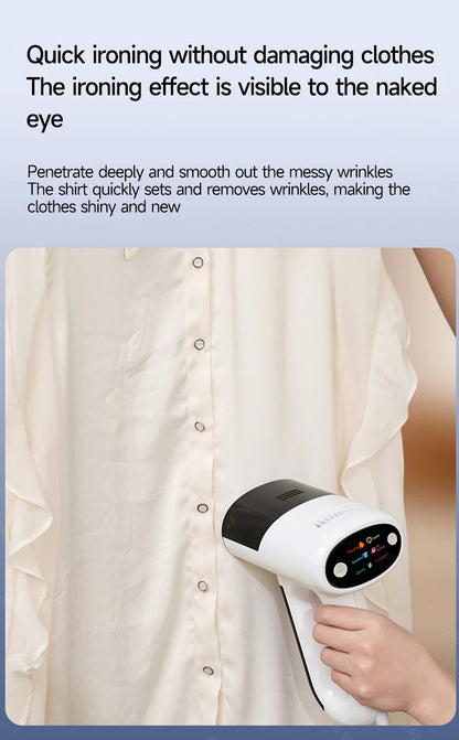 Handheld Powerful Adsorption Vacuum Steamer Iron 2 in 1 Steam Ironing Dry Ironing Garment Steamer Smooth Out Stubborn Wrinkles
