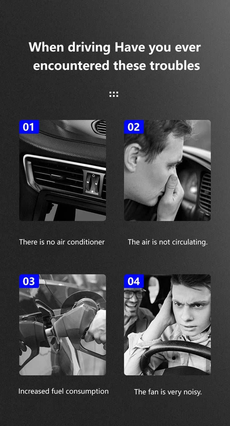 Car Fan 360° Adjustable 2 Head Air Fan Automotive Electric Fan USB/12V/24V 2 Speeds Car Silent Fan For Home Desk
