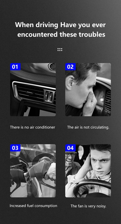 Car Fan 360° Adjustable 2 Head Air Fan Automotive Electric Fan USB/12V/24V 2 Speeds Car Silent Fan For Home Desk