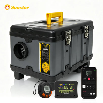 Sunster TB10WF 8KW Diesel Air Heater 12V 24V 240V Auto Thermostat Parking Heater With Bluetooth APP and CO Monitor for Car Homes Camper