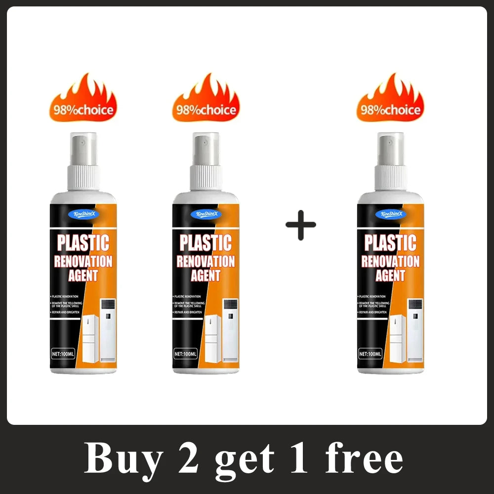 General Household Plastic Repair Agent Plastic Renovation Spray Easily Removes Scratches, Oxidizes, Yellows and Repairs