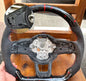 Carbon Fiber Steering Wheel Leather For Volkswagen Golf 7 7.5 GTI GTD GTE R 2013-2020 Polo GTI Tiguan Passat DSG