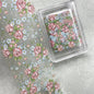 1Pc 100cm Flower Nail Foils for Transfer Paper Floral Stickers Rose Nails Wraps Tulip Nail Art Decorations