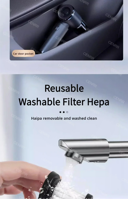 CENRR Car Vacuum Cleaner High Suction 210000PA Wireless Vacuum Cleaner Cordless Vacuum Cleaner High Pressure Cleaning Machine