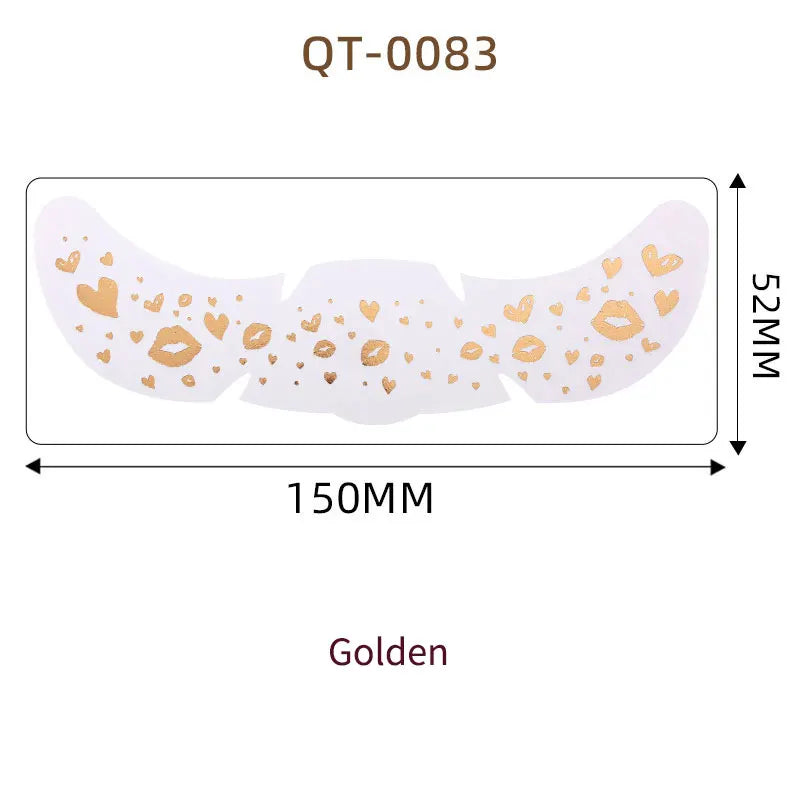 1pc Hot Stamping Freckles Makeup Sticker Metallic Radiation Golden Silver  Fake Freckles Temporary Tattoo Stickers Face Makeup
