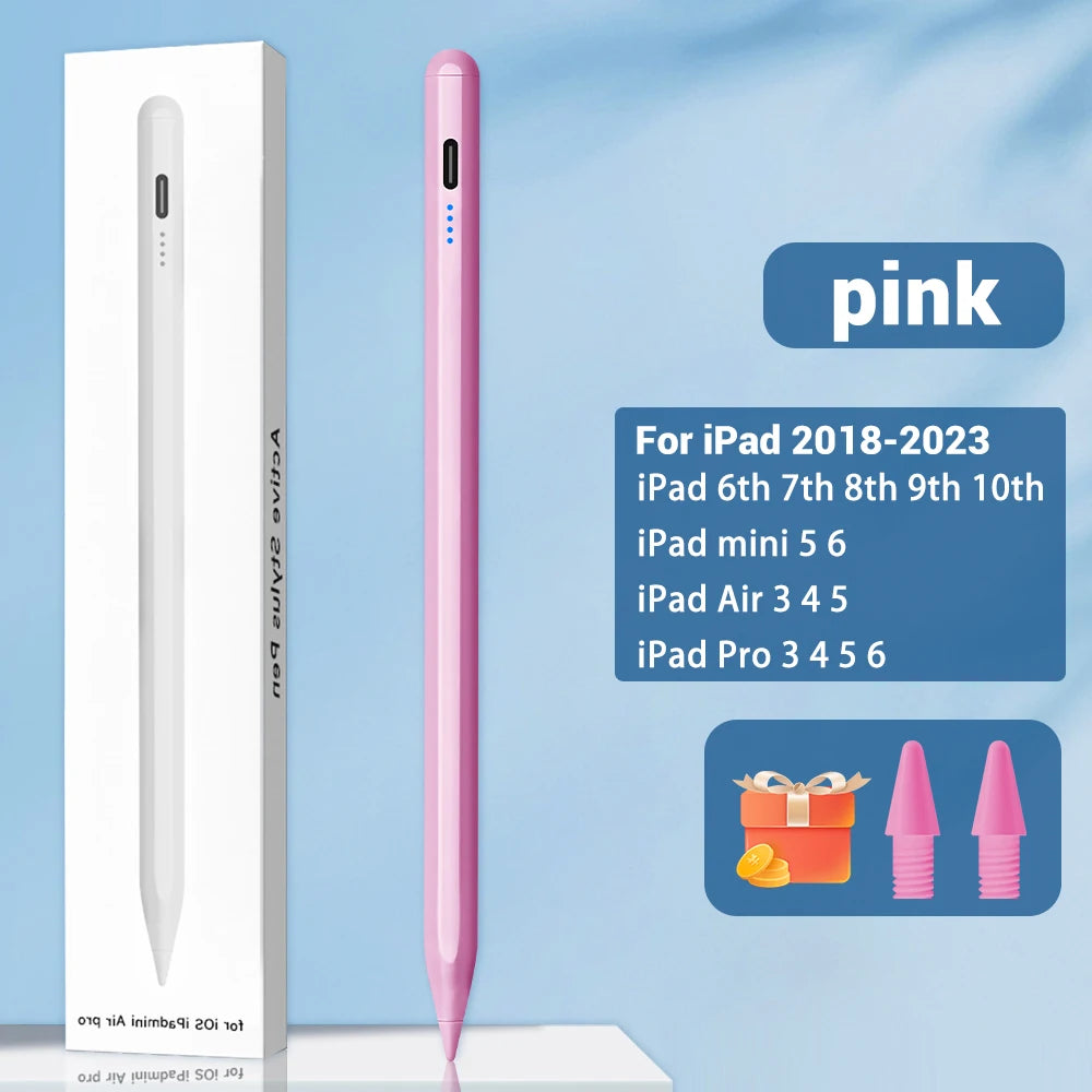 For iPad Pencil 2 1 Palm Rejection Power Display iPad Accessories iPad 2022 2021 2020 2019 2018 Pro 11 12.9 Air Mini Stylus Pen