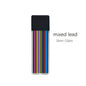 6Pcs/Set 2.0 Mm Automatic Pencil 4 Colors With Pencil Sharpener 2B Lead Writing Smooth Sketching Painting Writing Stationery