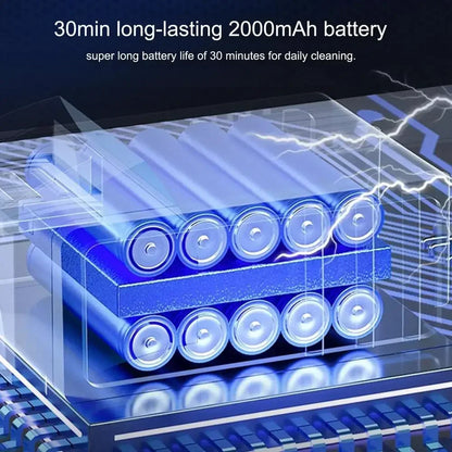 9000Pa Wireless Car Vacuum Cleaner USB Charging 1200mAh Portable Cleaning Appliance Mini Wet and Dry Vacuum Cleaner Household