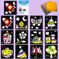 12Pcs DIY Cartoon Magic Transfer Painting Crafts for Kid Crafts Creative Drawing Educational Learning Art School Supplies