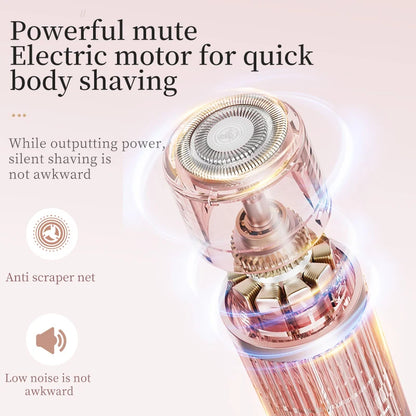Electric Razor for Women Bikini Underarm Lady Facial Razor Waterproof Double Head Hair Removal Epilator Electric Female Trimmer