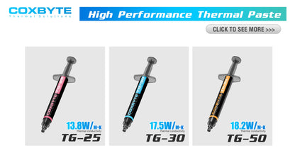 Coxbyte TG-25 Thermal Paste Processor 2g 13.8W/M-k For CPU GPU PS4 MCU HeatSink Cooling Cooler Thermal Compound Silicone Grease