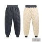 Winter Padded Pants Kids Thick Plus Velvet Warm Trousers Boys Lamb's Wool Cotton Long Pants Autumn Children Casual Sports Pants