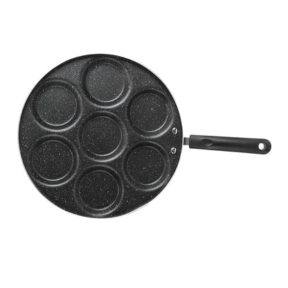 7 Holes Frying Pan Non-stick Egg Burger Mold Household Egg Frying Pan Kitchen Supplies