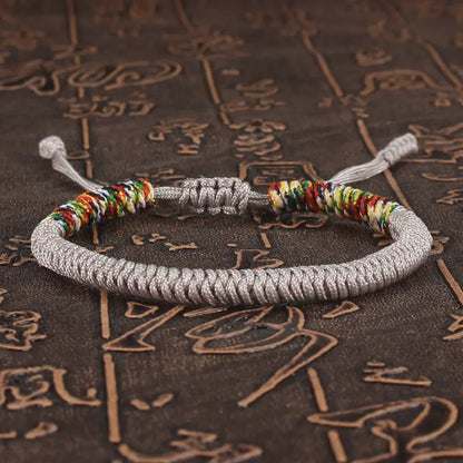 Tibetan Buddhist Bracelet Unisex Handmade Braided King Kong Knot Colorful String Bracelets for Women Men Lovers Lucky Jewelry