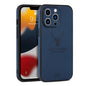 Luxury Business Leather Bumper Case For iPhone 17 Air 16 15 14 13 12 11 Pro Max Mini Plus Shockproof Soft Deer Head Back Cover
