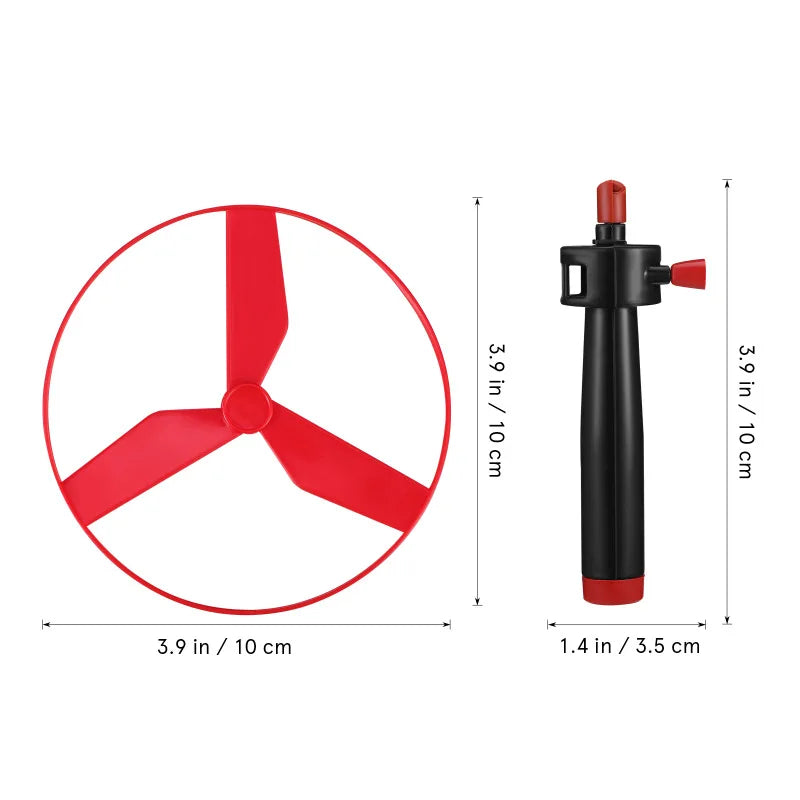 10pc Kids Outdoors Pull String Flying Disc Propeller Helicopter Toys Fun Game Sports Flying Spin Top Toys Children's Prizes