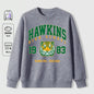 Hawkins 1983 Mighty Tiger Pullover For Men Autumn Oversize Long Sleeve Casual All-Match Clothing Unisex O-Neck Fashion Retro Top