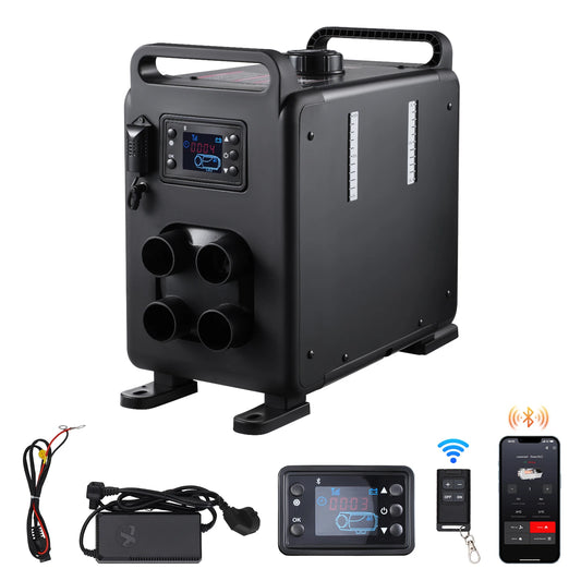 SucceBuy 8KW Diesel Heater 12/24V All in One Diesel Air Heater with Bluetooth CO Alarm Portable Car Heater for Vehicles & Garage