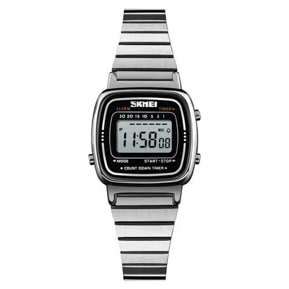 SKMEI 1901 Luxury Women Watches Small Dial Digital Chrono Calendar Watch Waterproof Ladies Wristwatch Clock Montre femme 1620