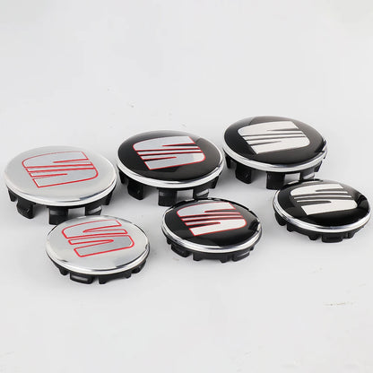4Pcs 55/56/63mm Car Wheel Tire Center Emblem Cover Hub Caps Sticker for seat cupra Ateca Leon 6f 6j FR Mk2 Mk3 5f 1p lbiza Exeo