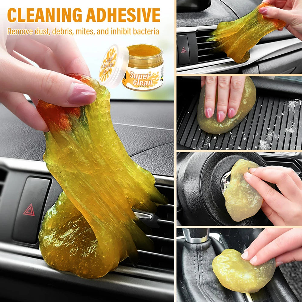 Podofo 20 Pcss Car Cleaning Set  Electric Drill Bit with Cleaning Brush Frosting Brush Accessory  Cleaning Comprehensive Accessories Tool Kit Car Cleaning Gel Lint-Free