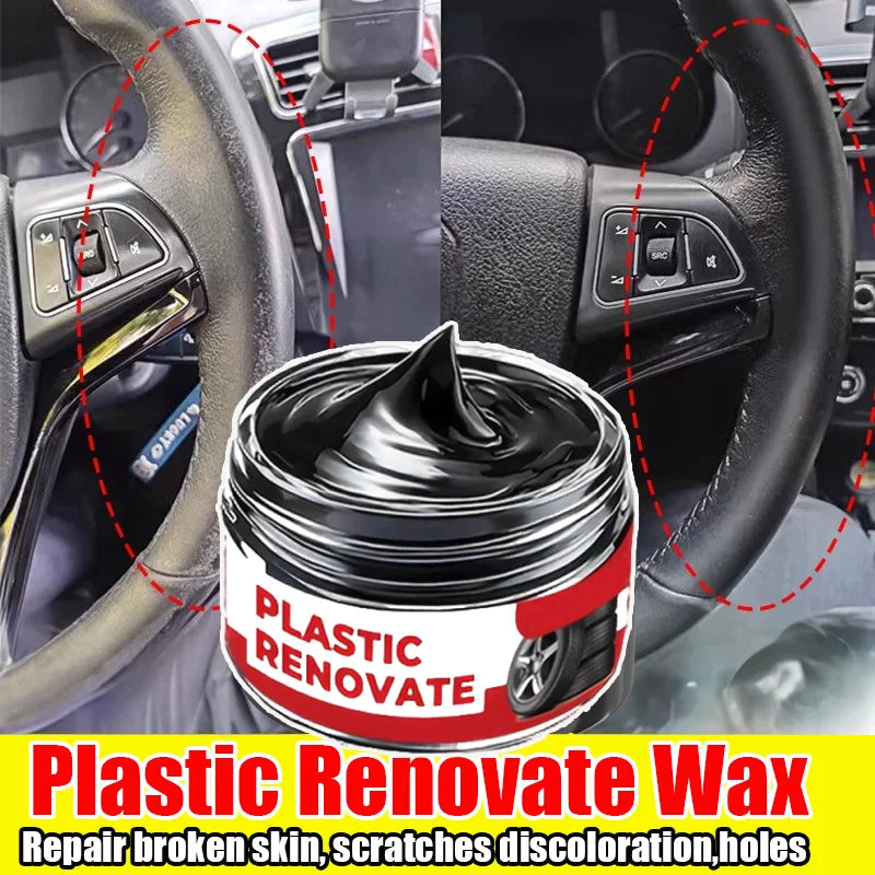 Auto Interior Refurbish Paste Multifunctional Leather Plastic Care Cream Long Lasting Shine Anti Oxidation Protection Coating