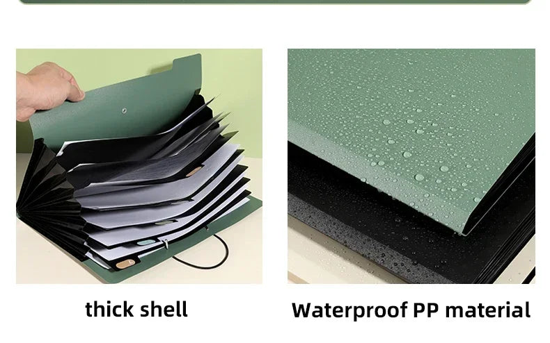 5 Layers A4 File Folder Storage Bag Test Paper Desktop Tool School Stationery Office Supplies