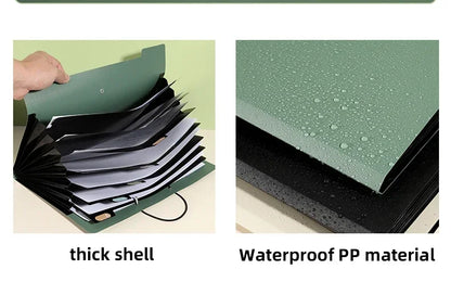 5 Layers A4 File Folder Storage Bag Test Paper Desktop Tool School Stationery Office Supplies
