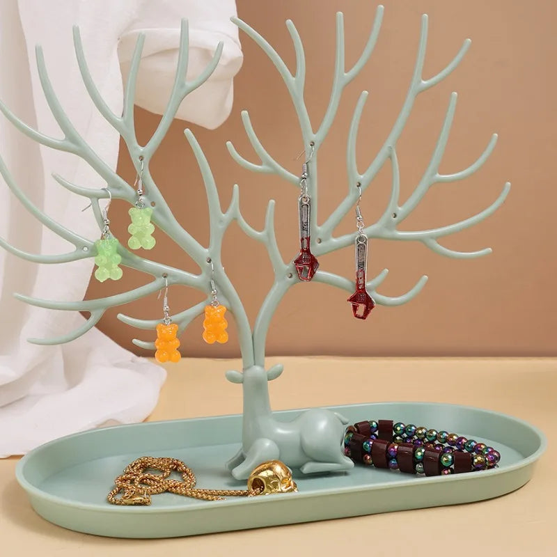 Antler Jewelry Storage Rack Smooth Deer Horn Jewels Display Shelf Rings Earrings Small Accessories High Quality Showing Stand