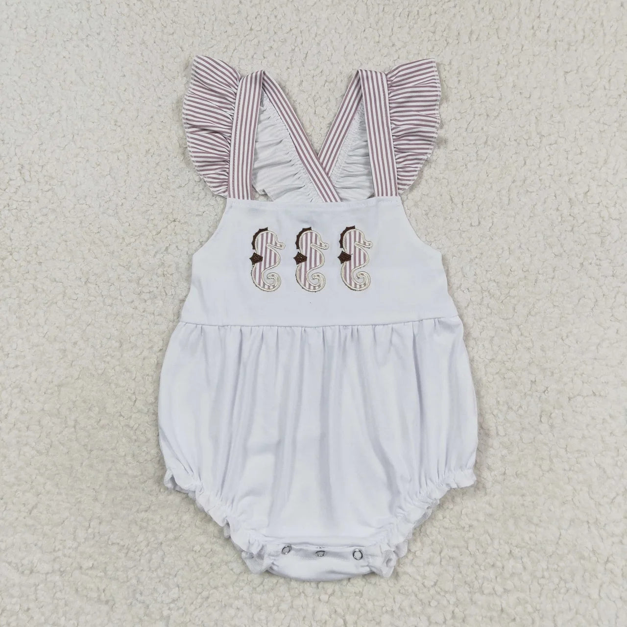 Wholesale Baby Girl Newborn Birthday Balloons Romper Bubble Embroidery Pink Plaid Bows Jumpsuit Kids Toddler Summer Clothes