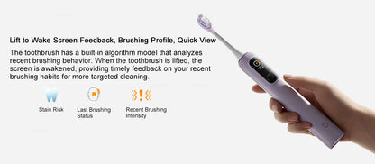 MIJIA Oscillation Electric Toothbrush Pro,Smart 4 Modes,IPX8 Waterproof Sonic Vibration Toothbrushes,180-day Battery Life
