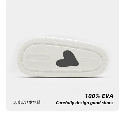 Summer Indoor Outdoor Women Sandal Platform Style Soft EVA Non Slip Love Design Home House Slippers Beach Slides Flip Flops shoe