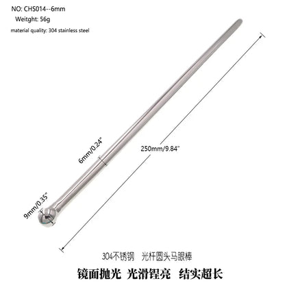 Long Penis Plug Sounding Rod Stainless Steel Rethral Dilator Masturbator Horse Eye Stick Stimulator Adult Sex Toys For Men
