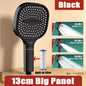 13CM Large Panel Shower 3 Modes Shower Head High Pressure Water Massage Shower Head Set with Cartridge Bathroom Accessories