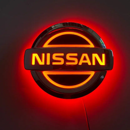 5D Led Light Car Rear Logo Emblem 10.6cm 11.7cm Badge for Nissan Sylphy N7 Qashqai Teana Note Navara Juke Patrol X-trail Murano
