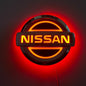 5D Led Light Car Rear Logo Emblem 10.6cm 11.7cm Badge for Nissan Sylphy N7 Qashqai Teana Note Navara Juke Patrol X-trail Murano