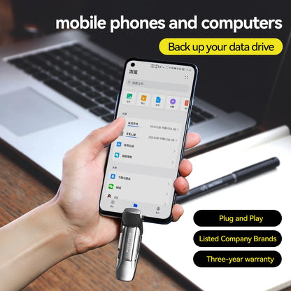 MOVESPEED USB 3.2 Solid State Pen Drive 520MB/s High Speed USB Type C Flash Drive 1TB 512GB 256GB 128GB USB Gen 2 Pendrive Flash