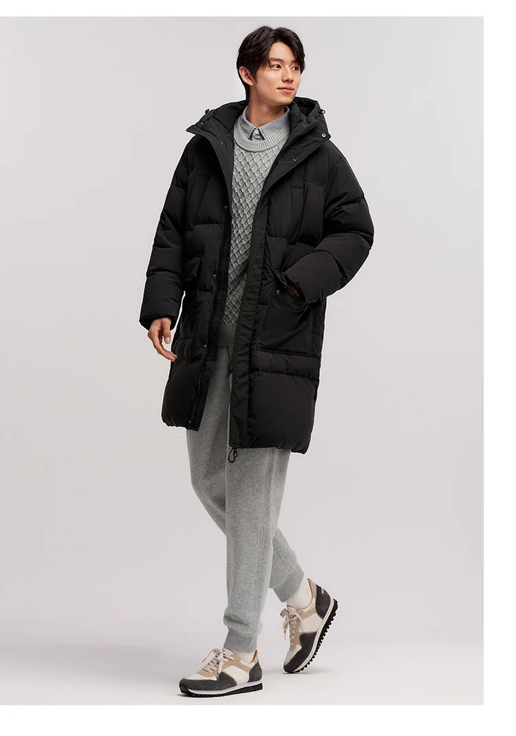 Semir Down Jacket Men 2026 New Waterproof Thick Outerwear Long Length Winter Clothing Couple