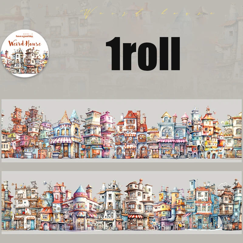 Mr.Paper kawaii Wacky House Series House Landscaping Tape DIY handbook decorative tape stickers student supplies washi tape set