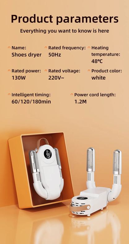 HOMEFISH Korean Style Electric Shoe Dryer 220V - Footwear Heater for Deodorizing And Sterilizing Home Use Appliance