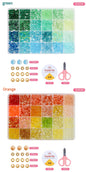 Glass Beads 24Colors 6mm Bracelet Making Kit Jewelry Supplies Tool DIY Handmade Crystal Glass Beads Elastic String Charm Spacers