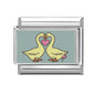 2026 Women Colored Star 1976 Eyes Heart Swan Watermelon Charms Italian Links Fit 9mm Bracelet Stainless Steel DIY Making Jewelry