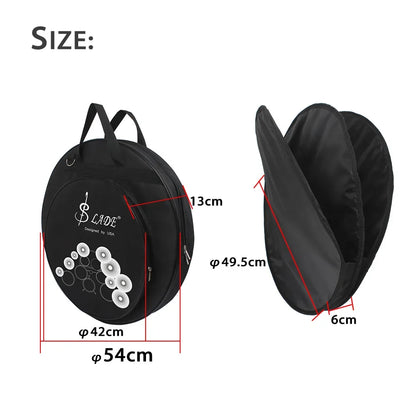 M MBAT Cymbal Gig Bag Percussion Instrument Accessories Music Tool Backpack with Removable Interlayer For Cymbal and Drum Sticks