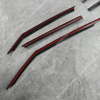 Grille Blacking Decoration Black Stickers For VW Passat B8 2019-2023 Facelift B8.5 Front Headlight Eyebroｗ Eyelids ABS Body Kits