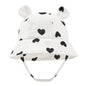 Baby Cotton Sun Hat New Children Outdoor Rabbit Ear Beach Caps Boy Girl Print Panama Hat Unisex Beach Bucket Hat For 3-12 Months