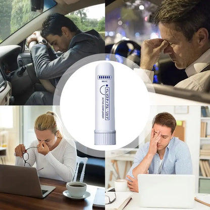 Peppermint Oil Sobering Refreshing Energy Stick Eucalyptus Oil Nasal Inhaler Sober Stick Driving Anti-drowsiness Cool Nasal